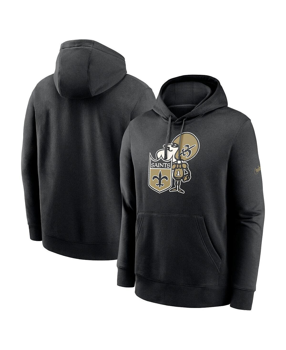 

Мужской черный пуловер с капюшоном New Orleans Saints Rewind Club Nike