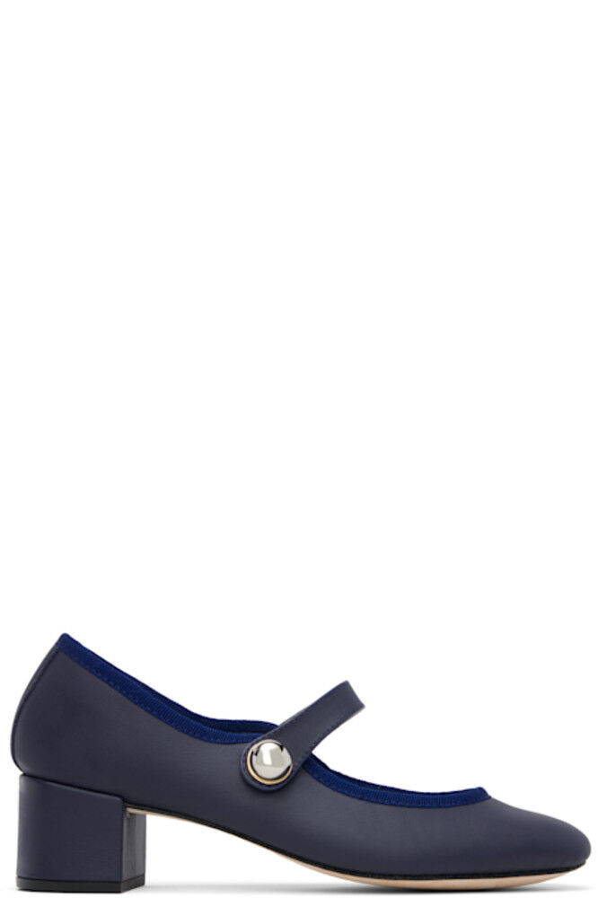 Туфли-лодочки Fabienne Mary Jane Navy Repetto