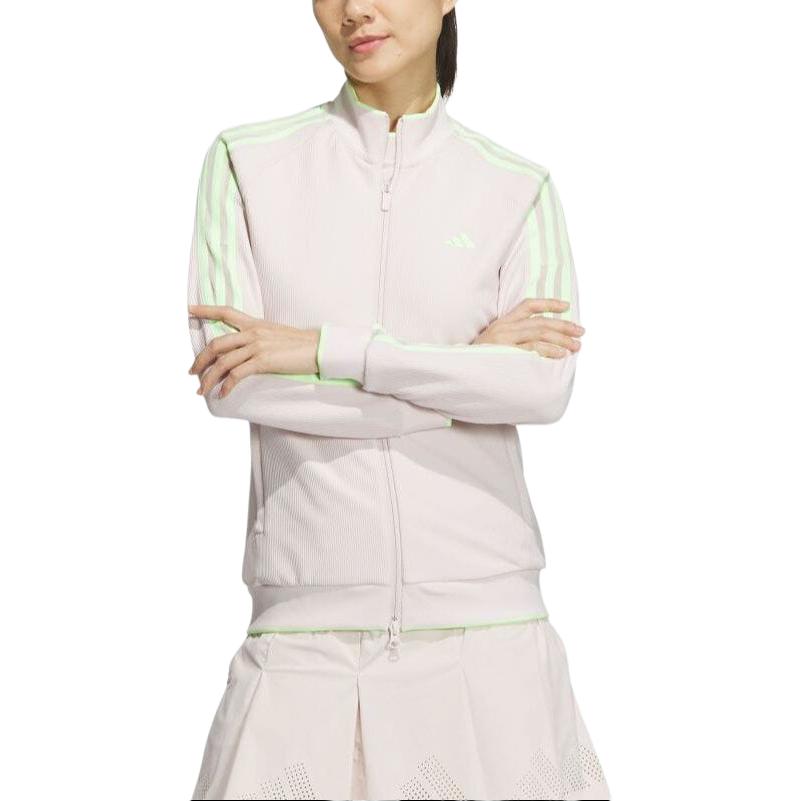 Куртка Adidas женская масляно-серая с фиолетовым — фото 3