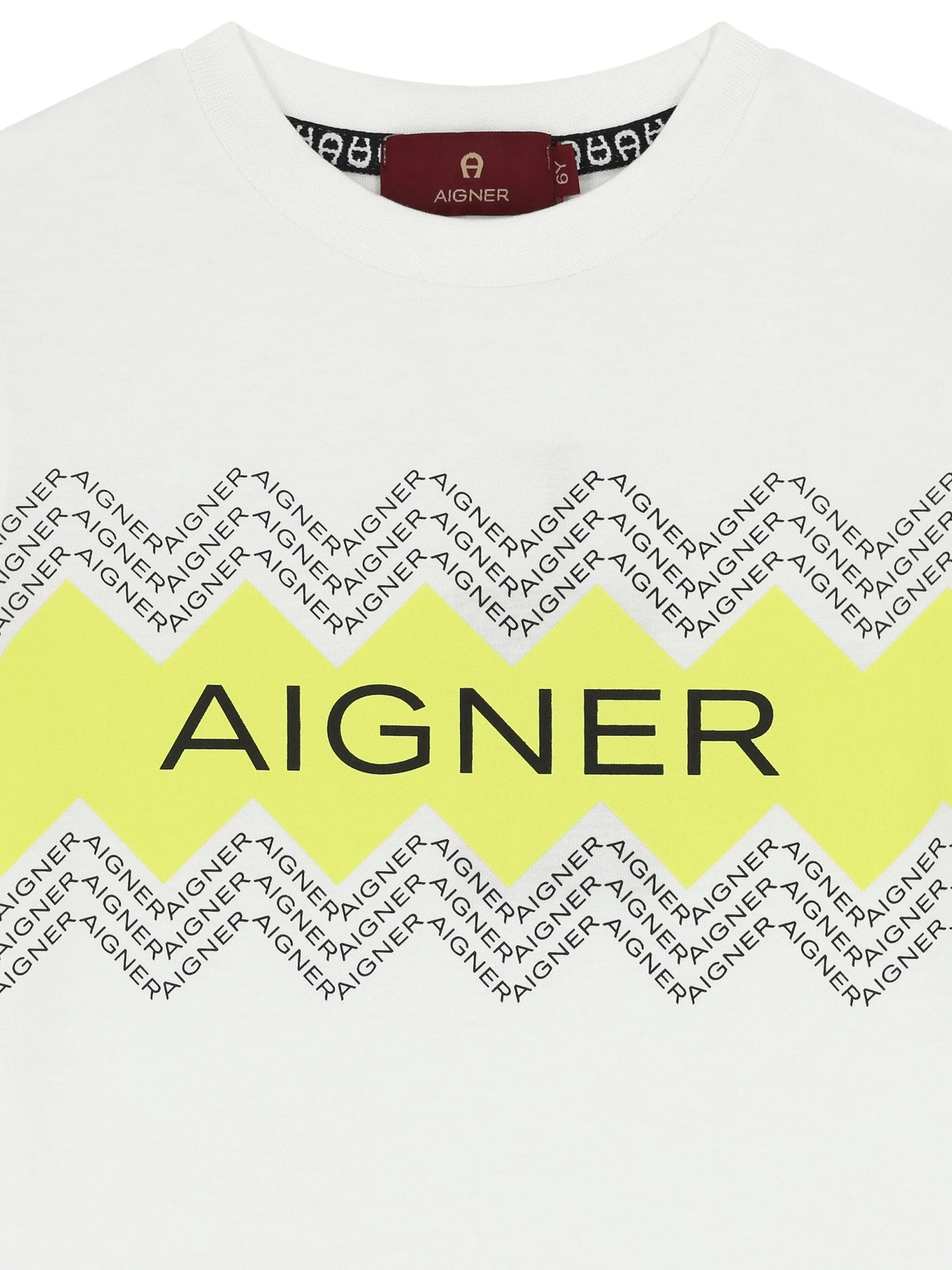Футболка с графичным принтом Aigner Kids, белый — фото 3