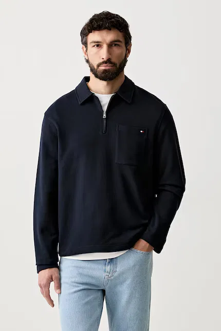 Худи хлопок Tommy Hilfiger, синий