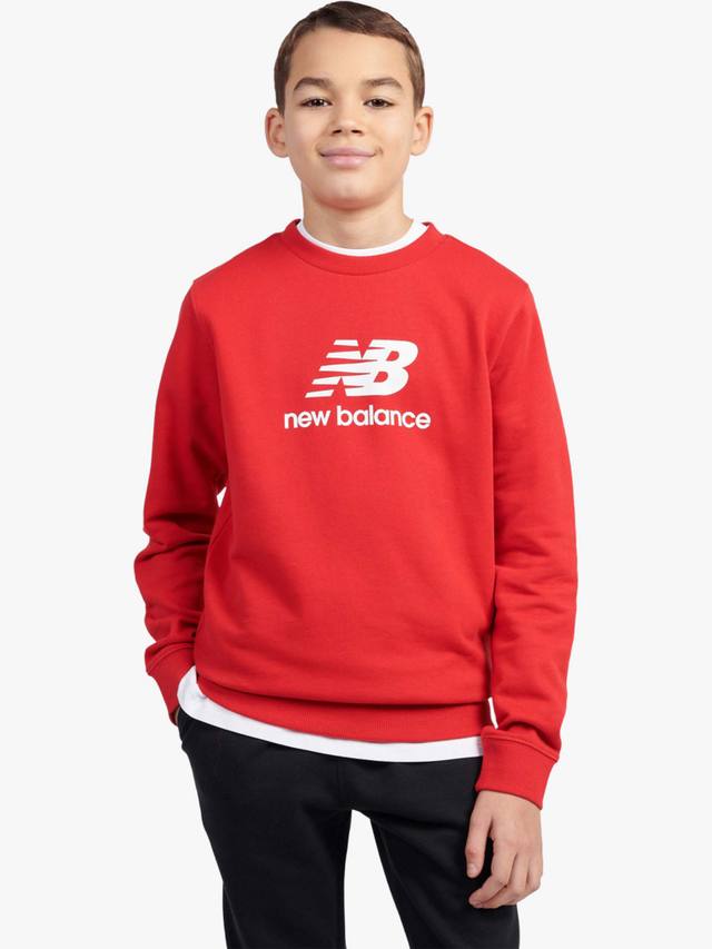 

Детский хлопковый свитшот с логотипом New Balance, True Red