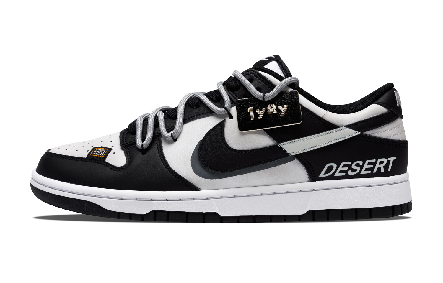 

Кроссовки Nike Dunk Skateboard Shoes Men Low-Top White Black, черный
