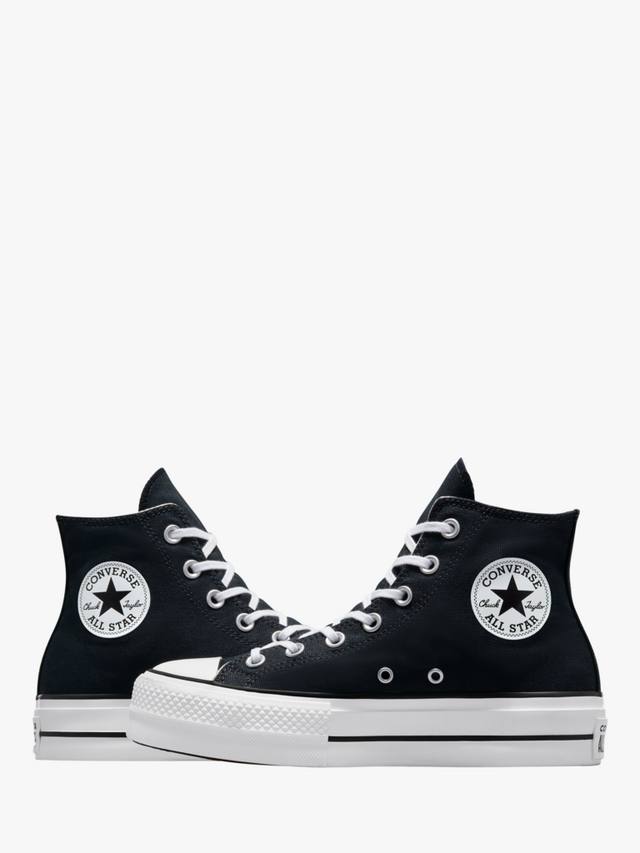 Платформенные кроссовки Chuck Taylor All Star Lift Hi-Top Converse, Black/White — фото 2