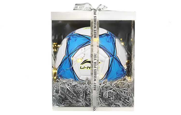 

LINING Размер 4 футбольный мяч TPU бесшовный термосклеивание Unisex синий белый