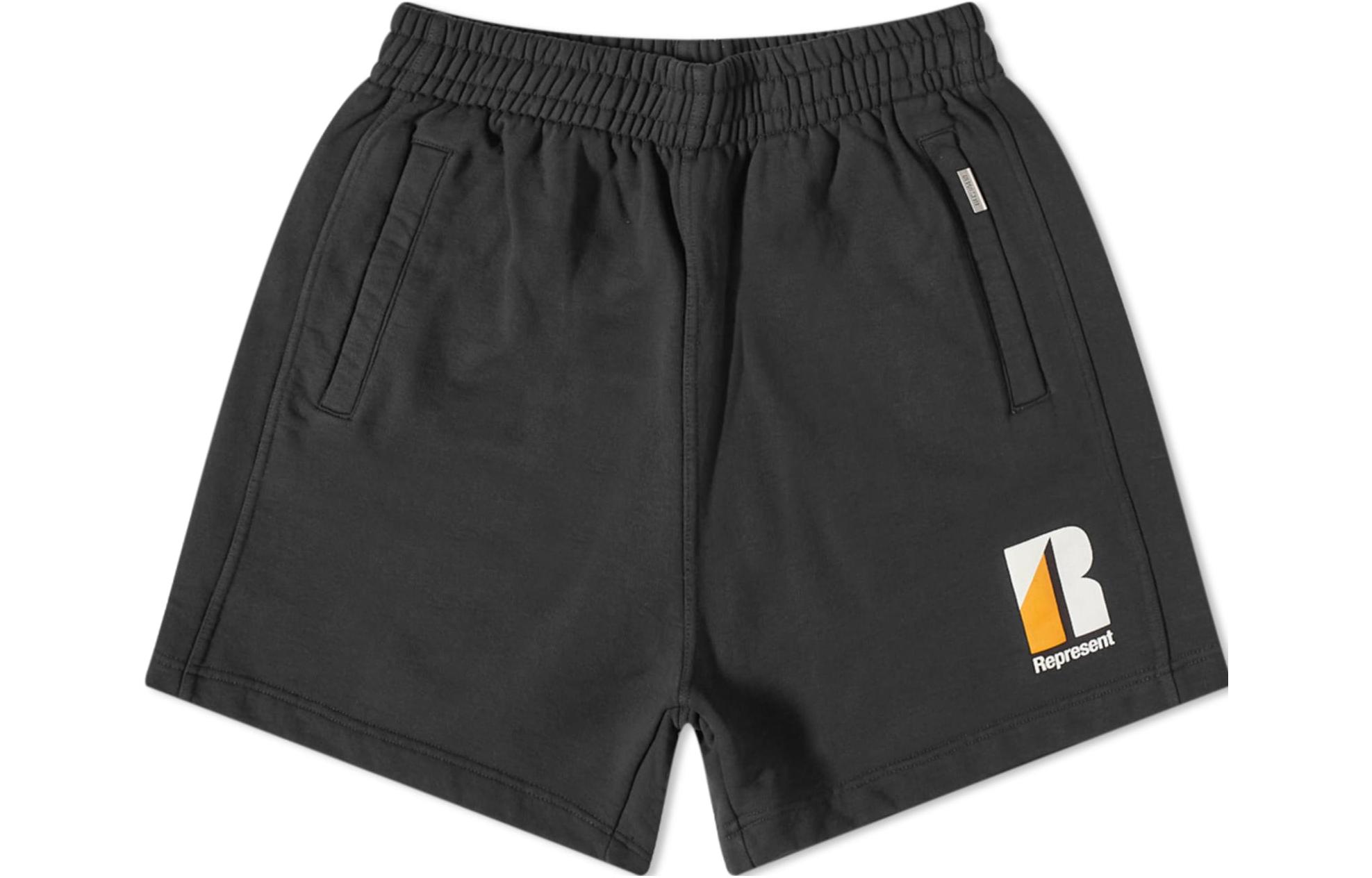 

Повседневные шорты мужские черные REPRESENT