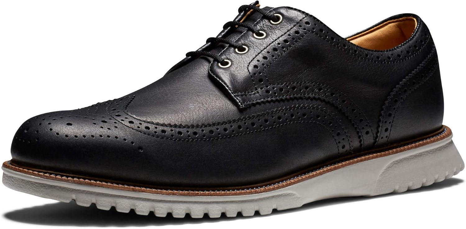 

Мужские гольф-кроссовки FootJoy Club Casuals с крыльями, модель предыдущего сезона, черный