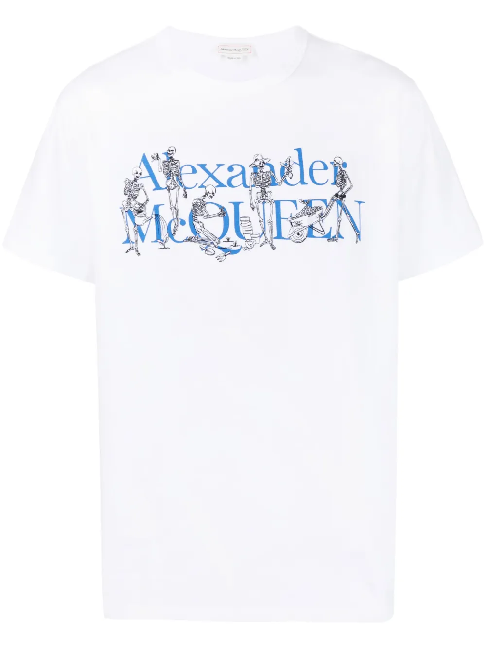 

Футболка с логотипом Alexander McQueen, белый