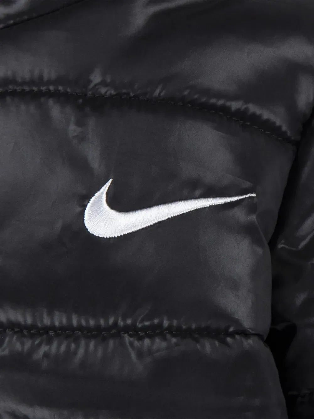 Стеганая куртка Swoosh Nike Kids, черный — фото 3