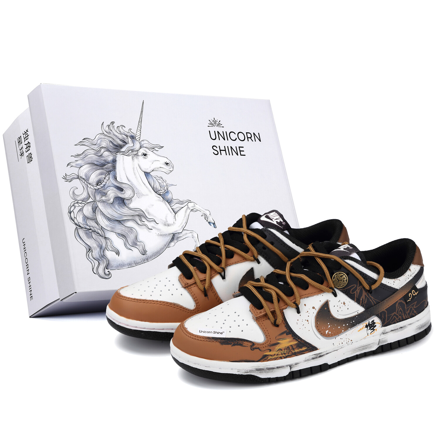 

Кеды, скейтборд обувь Dunk унисекс низкий верх Nike, черный