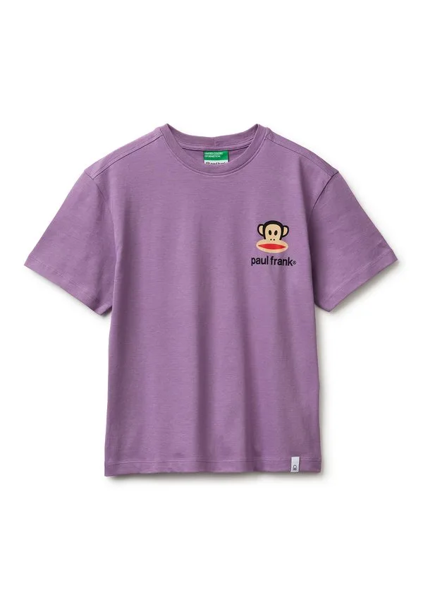 Футболка с изображением пола франка. футболка с принтом United Colors Of Benetton, Violet