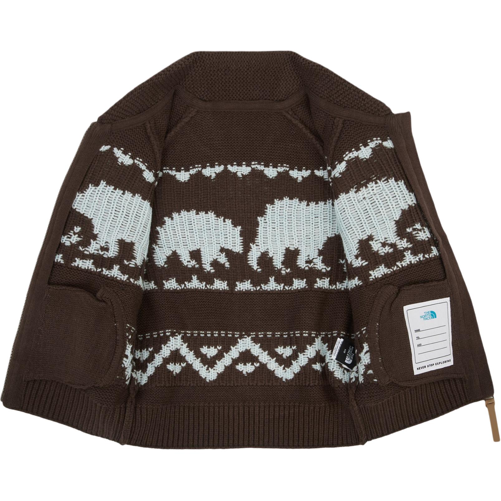 Свитер COWICHAN CARDIGAN детский THE NORTH FACE, cocoa коричневый — фото 4