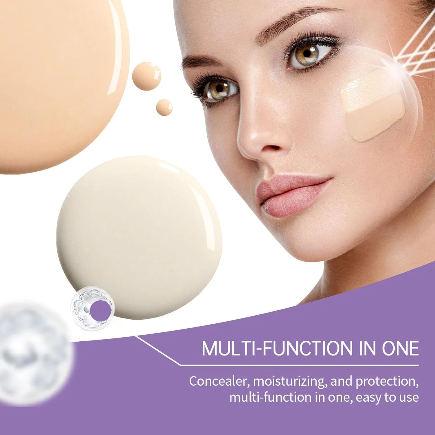 BB-крем «Flawless Cover Serum» для всех типов кожи (натуральный) Generisch, Natural — фото 3