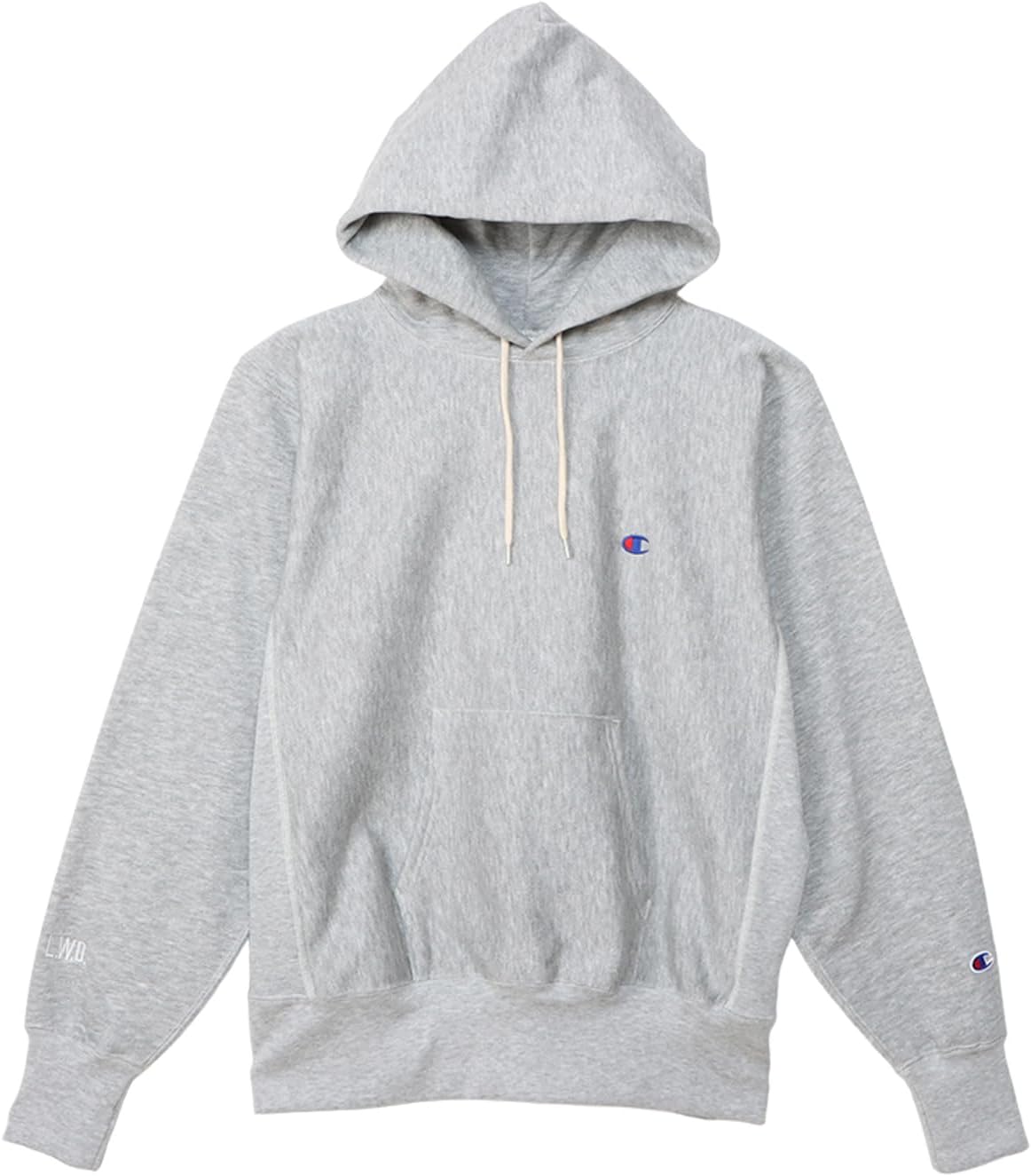 

Мужская толстовка Champion Reverse Weave с капюшоном, длинным рукавом, вышитым логотипом и отделкой Reverse Weave C3-Y115, серебристо-серый