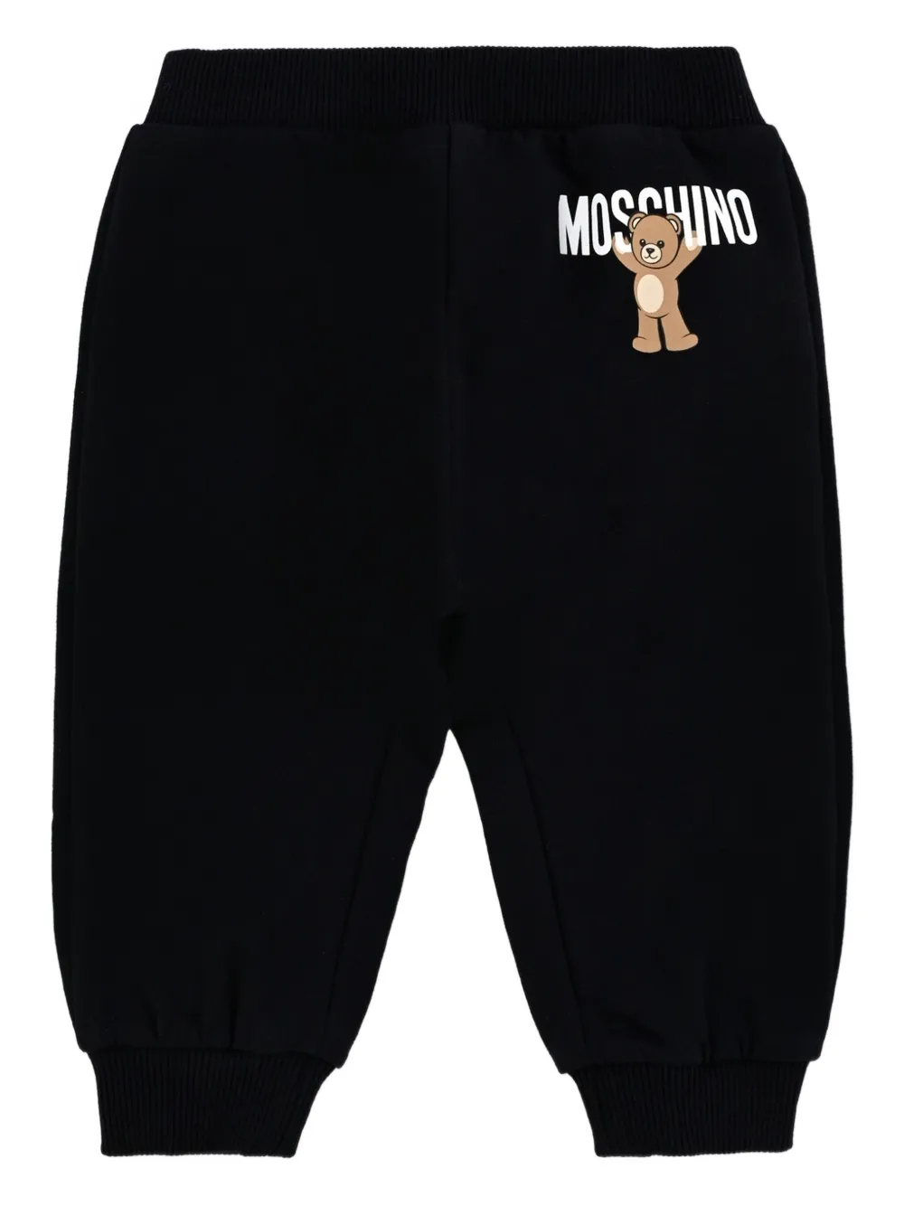 

Брюки с принтом Teddy Moschino Kids, черный