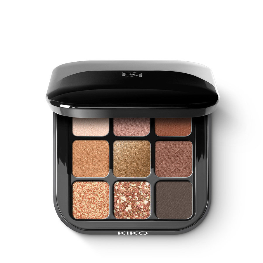 

Палитра теней для век Glamour Multi Finish Eyeshadow Palette из 9 теней для век с разной отделкой 02 Sunset Vibes KIKO Milano