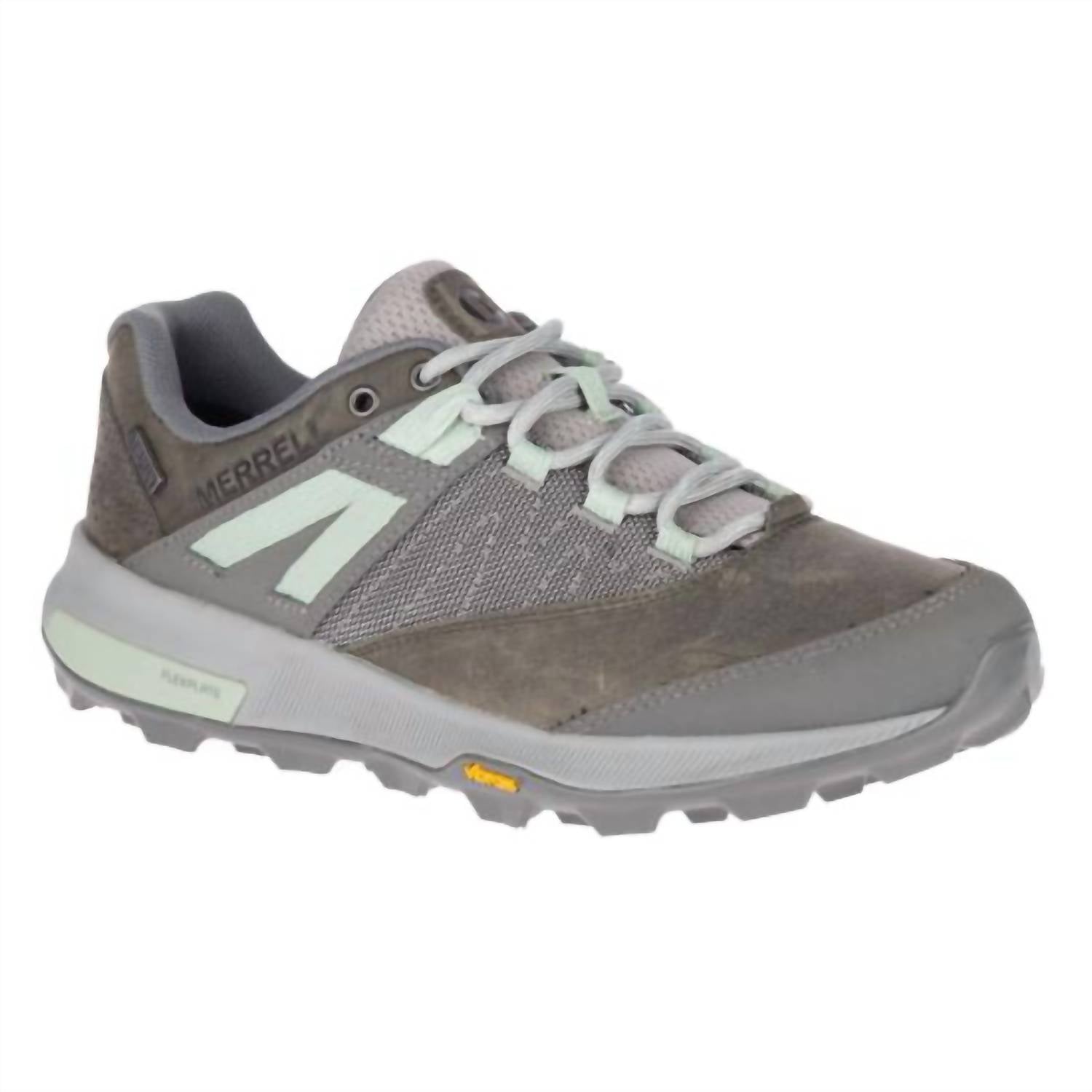 Женские кроссовки Merrell Zion водонепроницаемые из кожи и сетки, серый