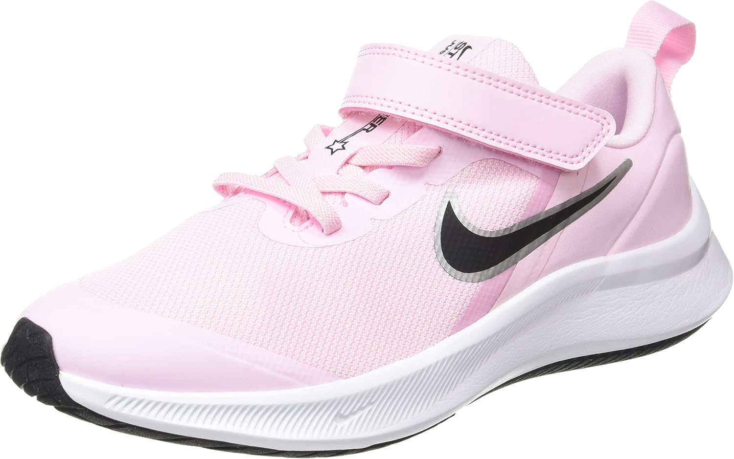

Кроссовки для гимнастики Nike Star Runner 3 (PSV), унисекс, детские, черный/розовый