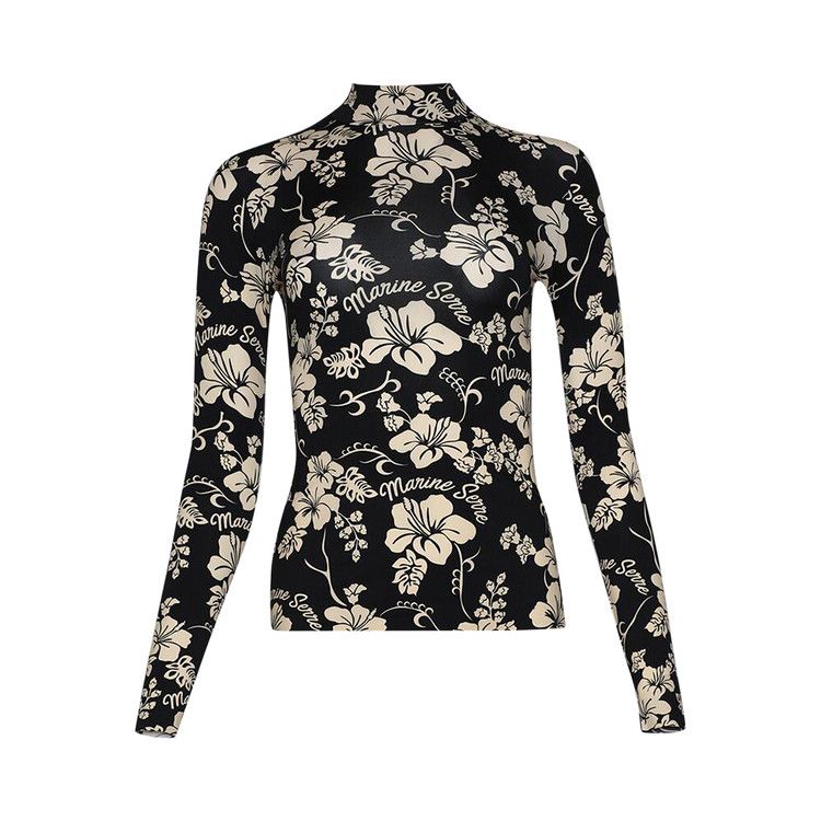 

Джерси Marine Serre Recycled Jersey High Neck Second Skin, Black