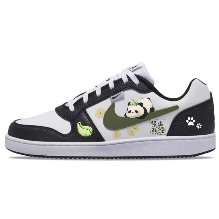 

Nike Мужские дышащие низкие кроссовки для скейтбординга EBERNON, черно-белые