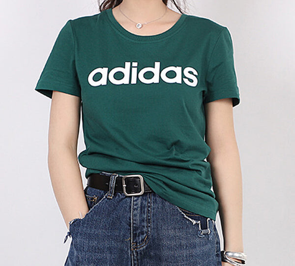 Футболка neo с коротким рукавом лесной Adidas, зеленый — фото 2