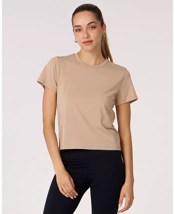 

Женская укороченная футболка Rebody Essentials для женщин Rebody Active, коричневый/бежевый