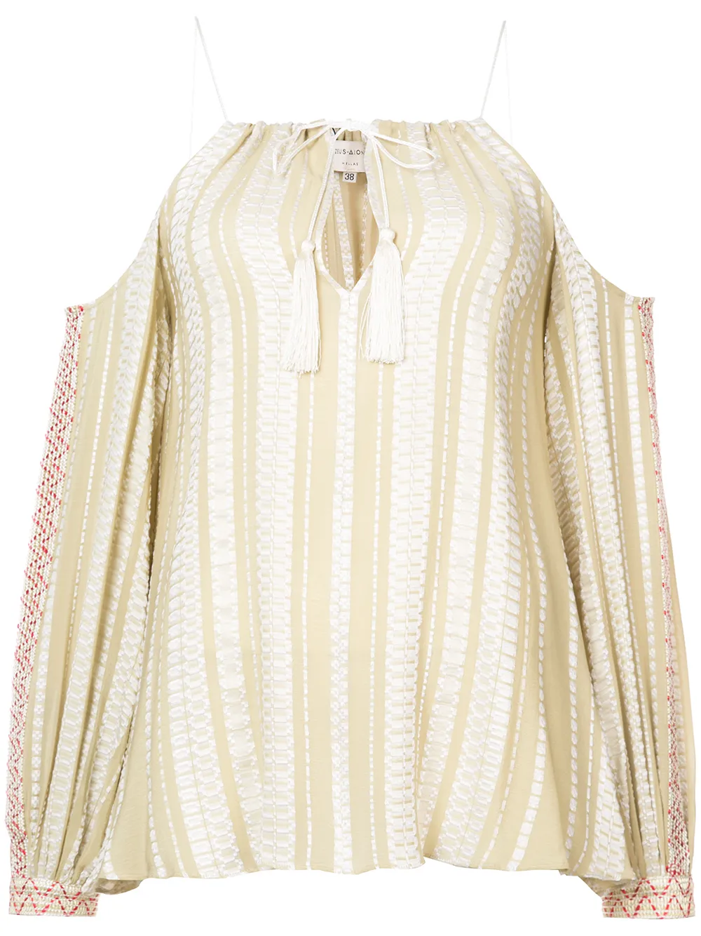 

Блузка со спущенными рукавами Zeus+Dione, нейтральный