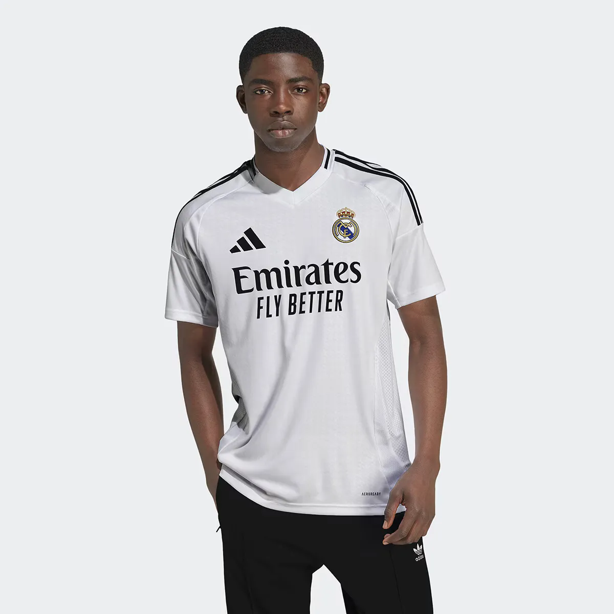 

Мужская домашняя футболка Adidas Real Madrid CF 2024-2025, белый