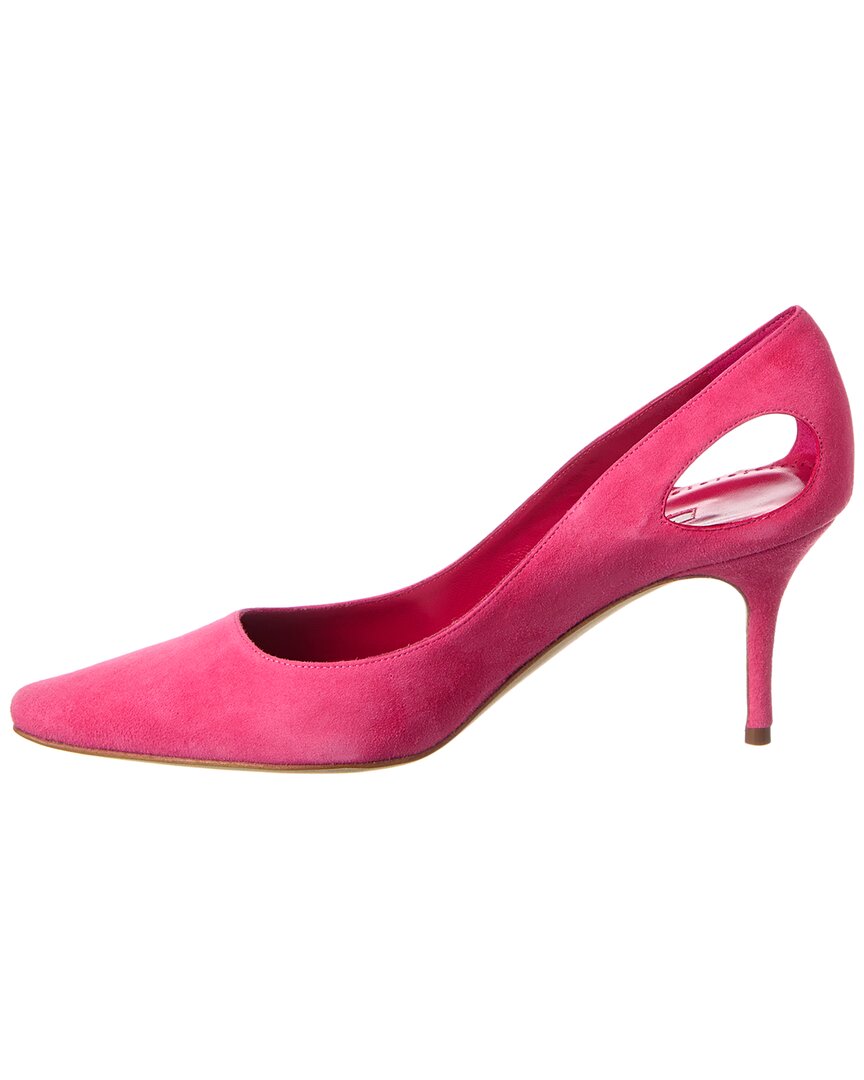 Туфли-лодочки Manolo Blahnik Toplaca 70 из замши, розовый — фото 2