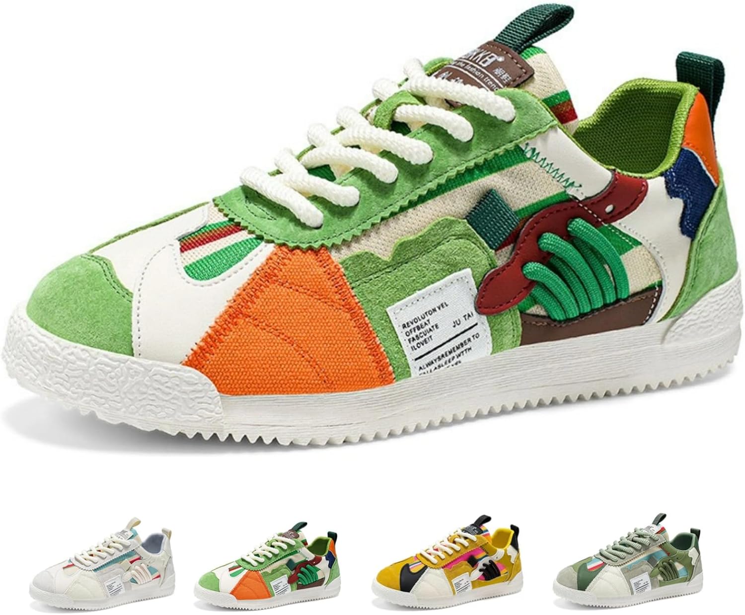 

Мужские модные ретро-кроссовки, легкие, дышащие, для бега и тенниса, классические повседневные удобные обувь для ходьбы Macefil, зеленый