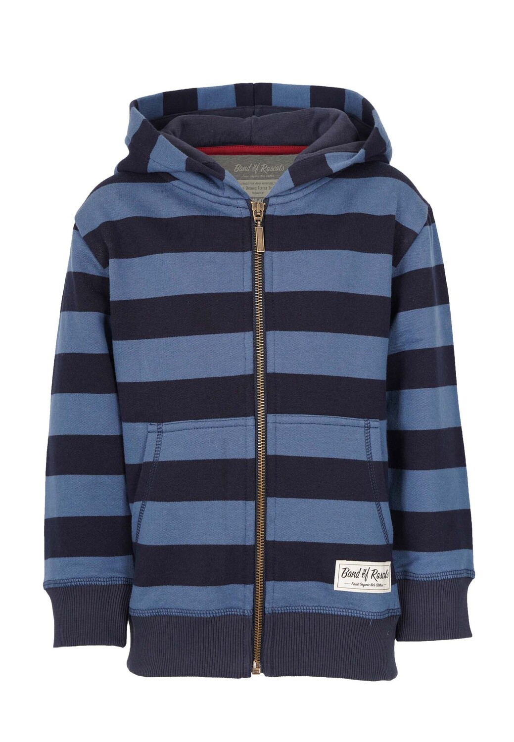 

Толстовка Band of Rascals Kapuzenpullover Striped Zip, синий