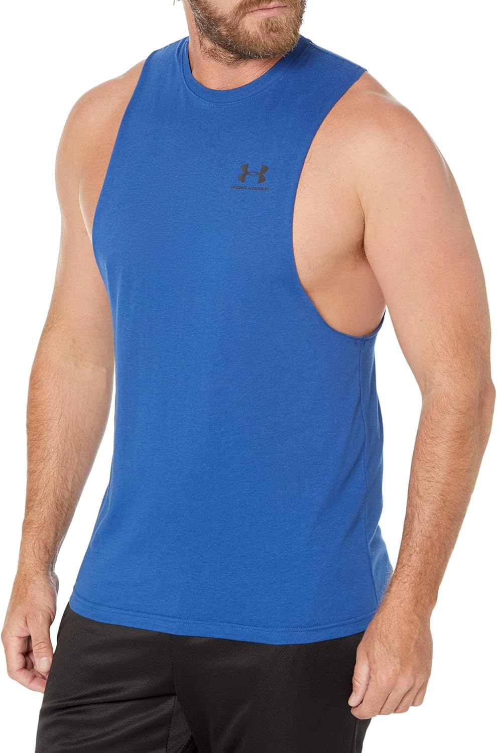 

Under Armour мужская футболка Sportstyle с вырезом на груди, Blue Mirage/Black, Черный, Under Armour мужская футболка Sportstyle с вырезом на груди, Blue Mirage/Black