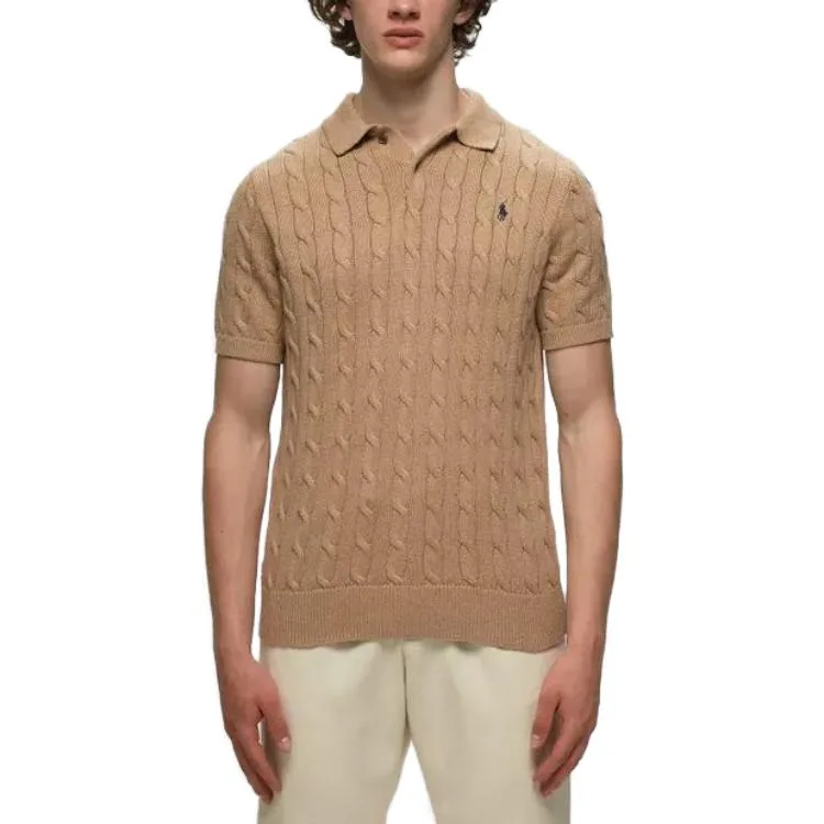 Polo Ralph Lauren Футболка-поло FW23 мужская Brown — фото 4