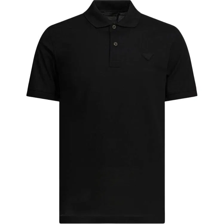 Поло с коротким рукавом PRADA, Black