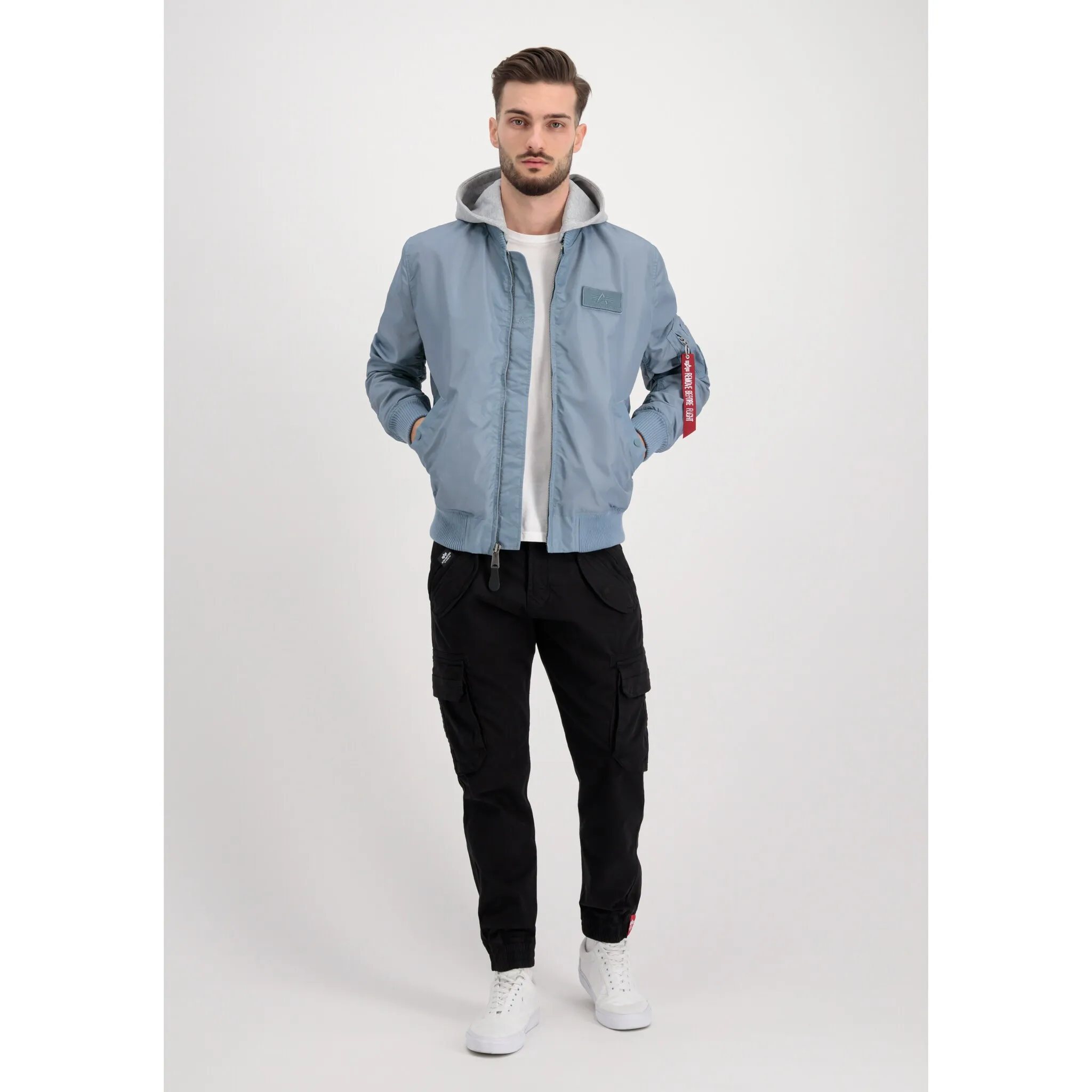 

Куртка-бомбер Alpha Industries " Alpha Industries Мужчины - Куртки-бомберы MA-1 TT Hood", синий