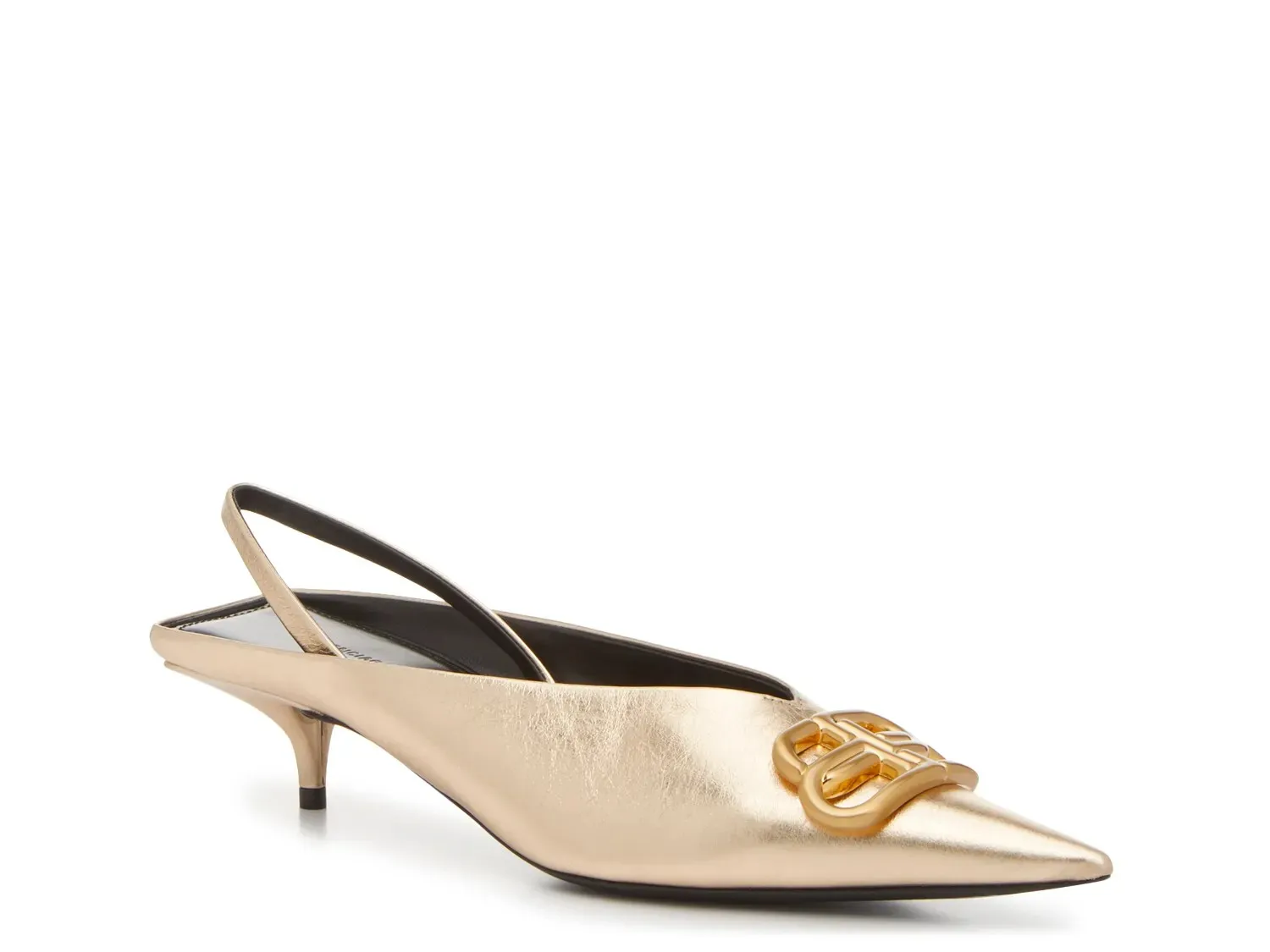 Туфли Balenciaga Square Knife Pump, золотистый металлик