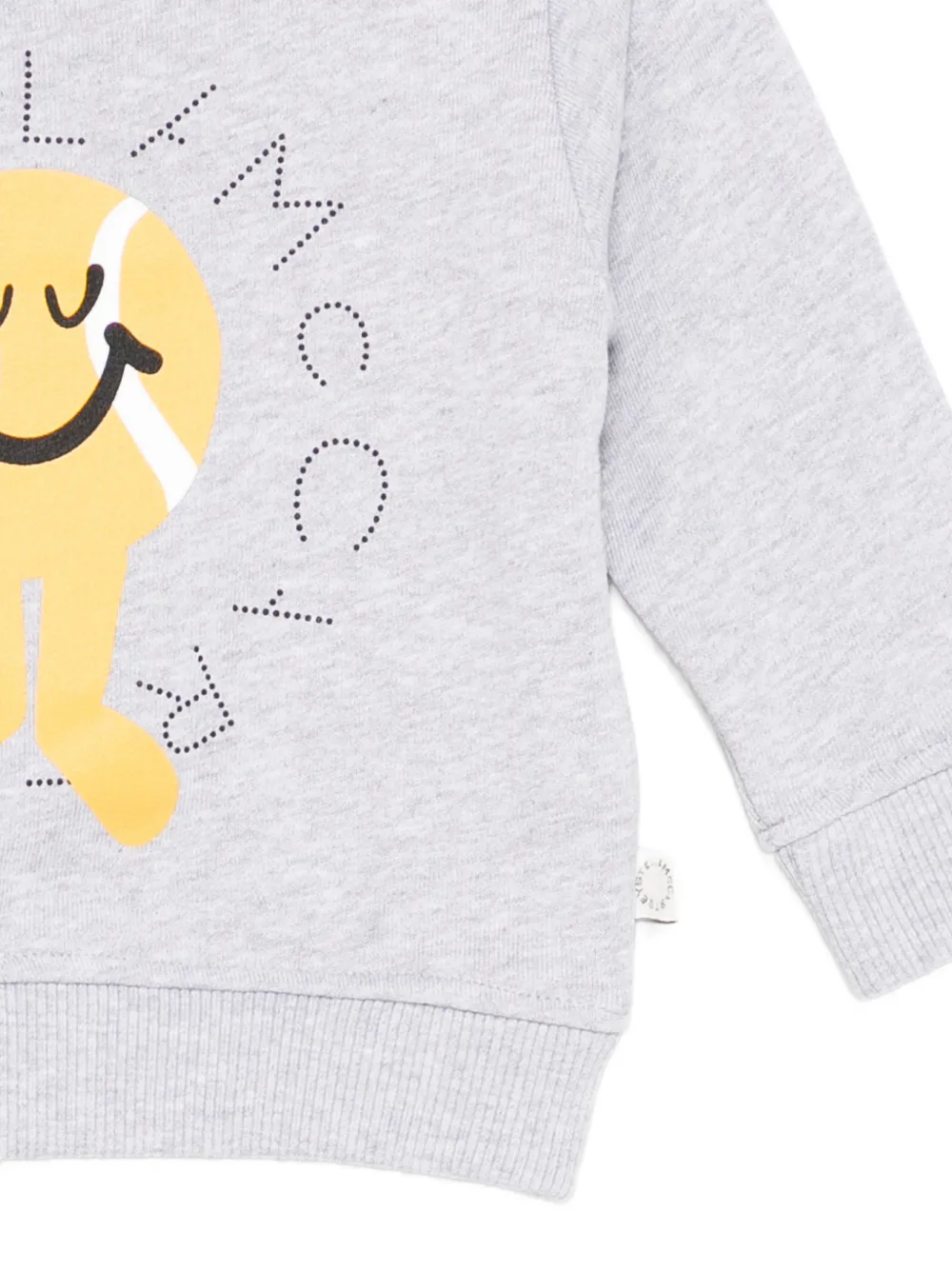Свитшот с графическим принтом Stella Mccartney Kids, серый — фото 3
