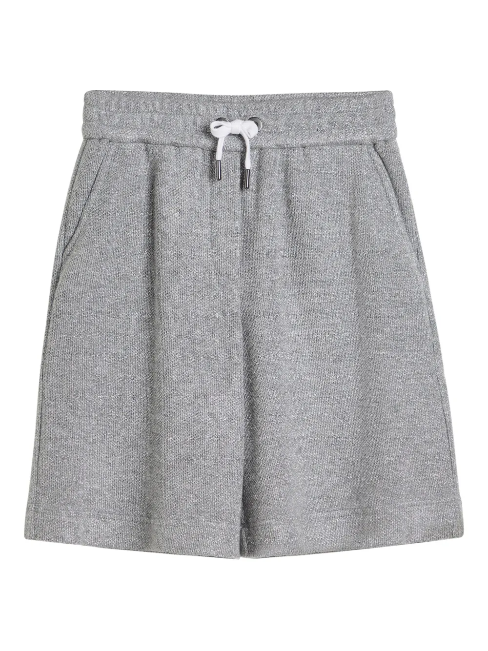 

Шорты с эффектом металлик Brunello Cucinelli Kids, серый