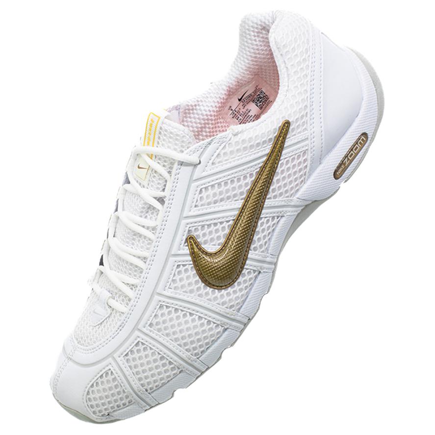 Тренировочные кроссовки Air Zoom Fencer Unisex White Gold устойчивые к истиранию, дышащие, поддерживающие, легкие Nike, белый золотой — фото 3