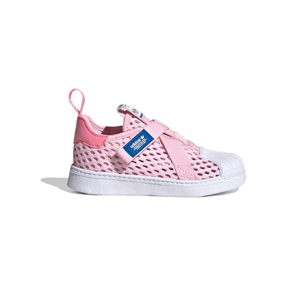 SUPERSTAR 360 Детская обувь для малышей, кроссовки Adidas Originals, розовый/белый — фото 2