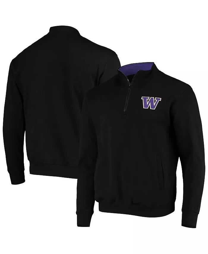 

Мужская черная толстовка Washington Huskies Tortugas Logo с застежкой-молнией на четверть Colosseum