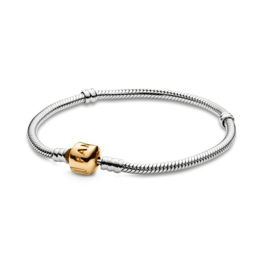 

Браслет Pandora Moments Snake Chain, двухцветный