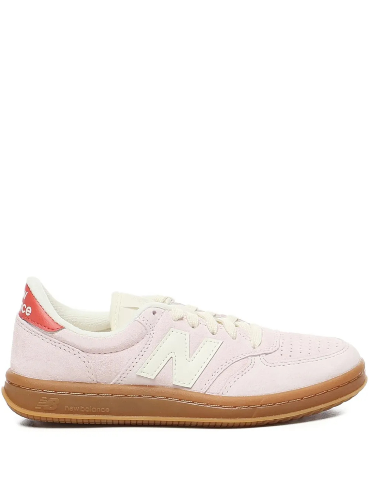 

Кроссовки New Balance T500 с перфорированной подошвой с рисунком «елочка», розовый