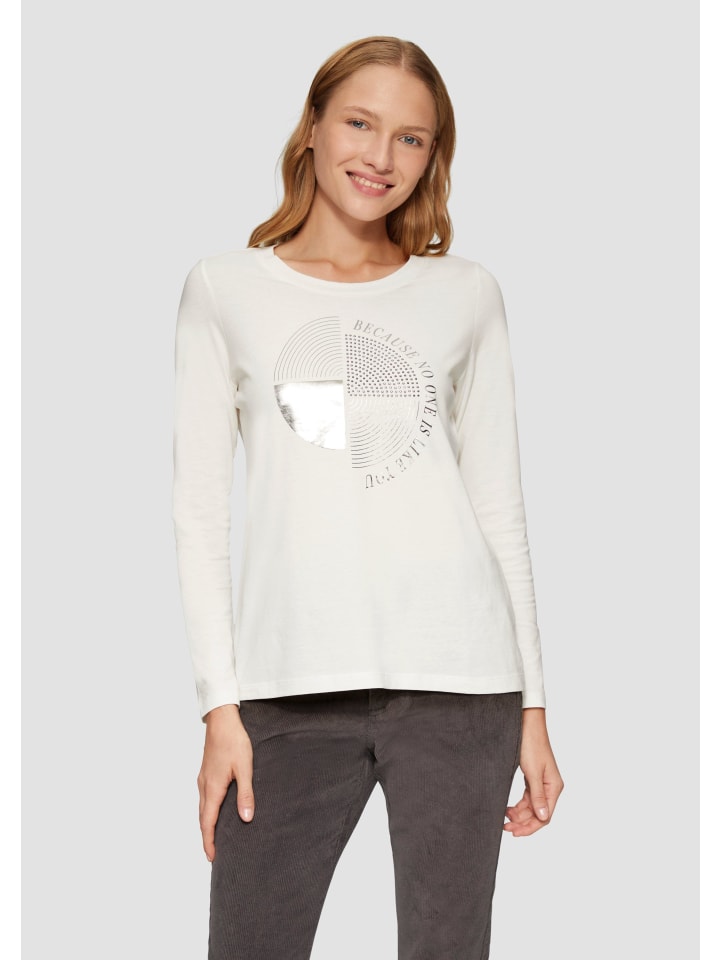 

Футболка s.Oliver T-Shirt langarm, кремовый
