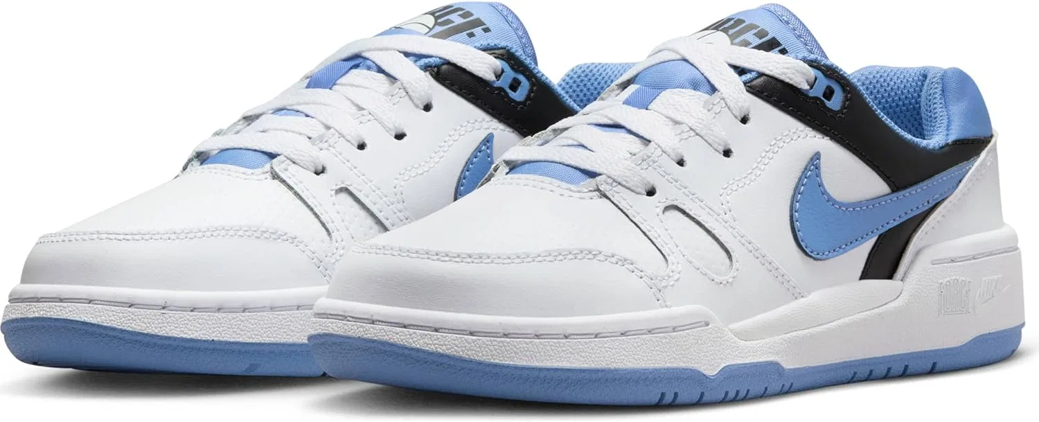 Детские низкие кроссовки Nike Full Force FV5929, White Polar Black — фото 2