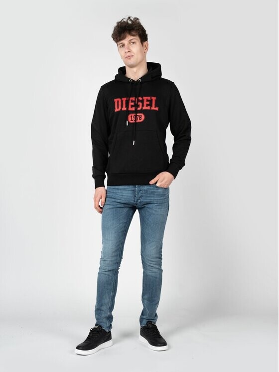 

Толстовка regular fit Diesel, черный