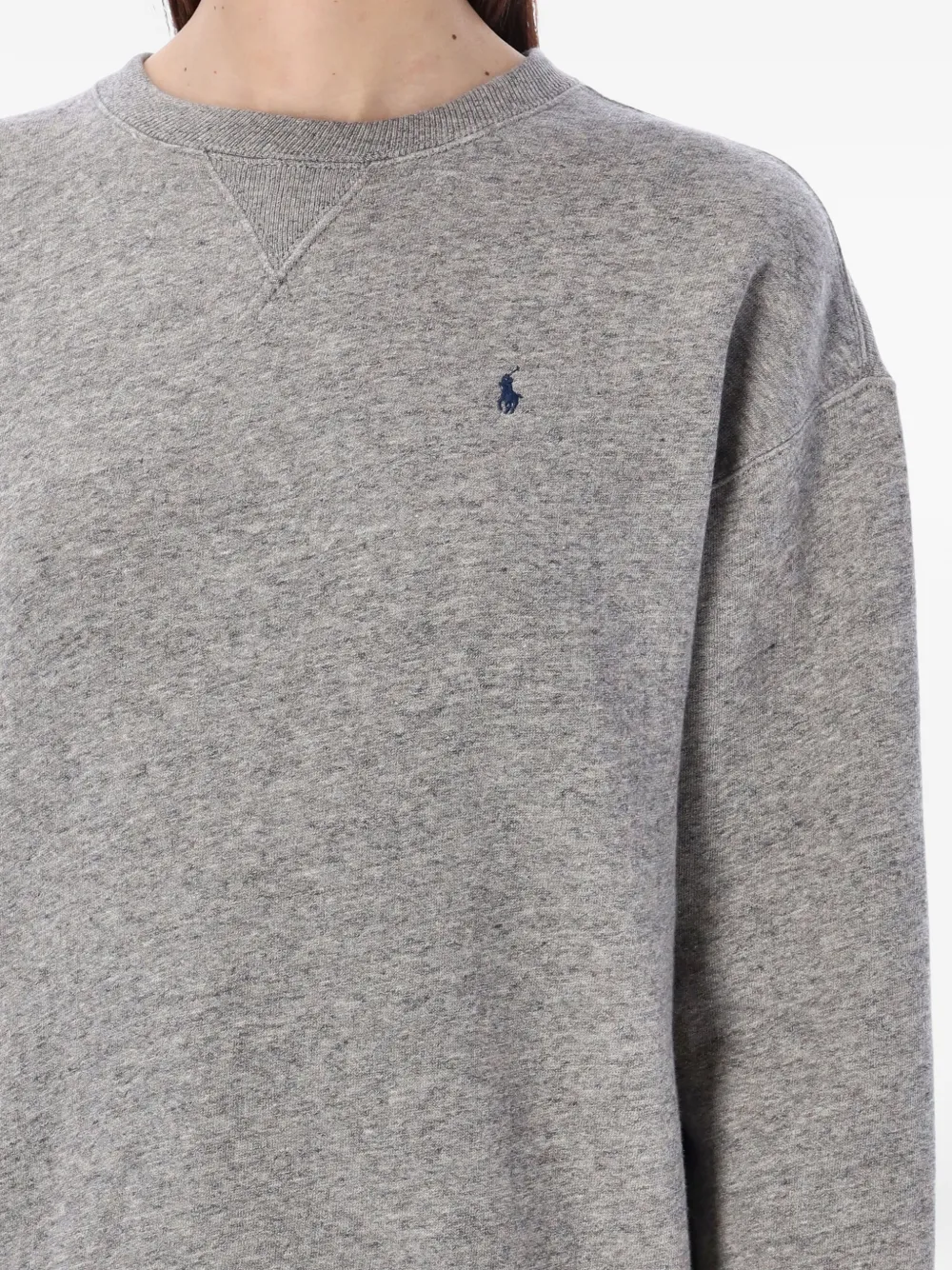 Джемпер с круглым вырезом Polo Ralph Lauren, серый — фото 3