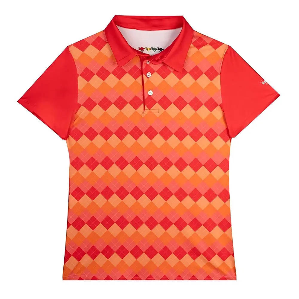 

Поло с коротким рукавом Oxy Golf College Red Woman, оранжевый