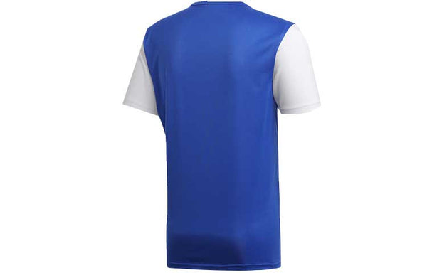 Футболка estro 19 jersey colorblock short sleeve blue white Adidas, синий — фото 2