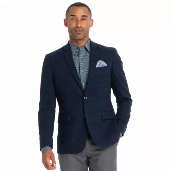 

Мужское облегающее спортивное пальто Broadway Nick Graham, цвет navy plaid